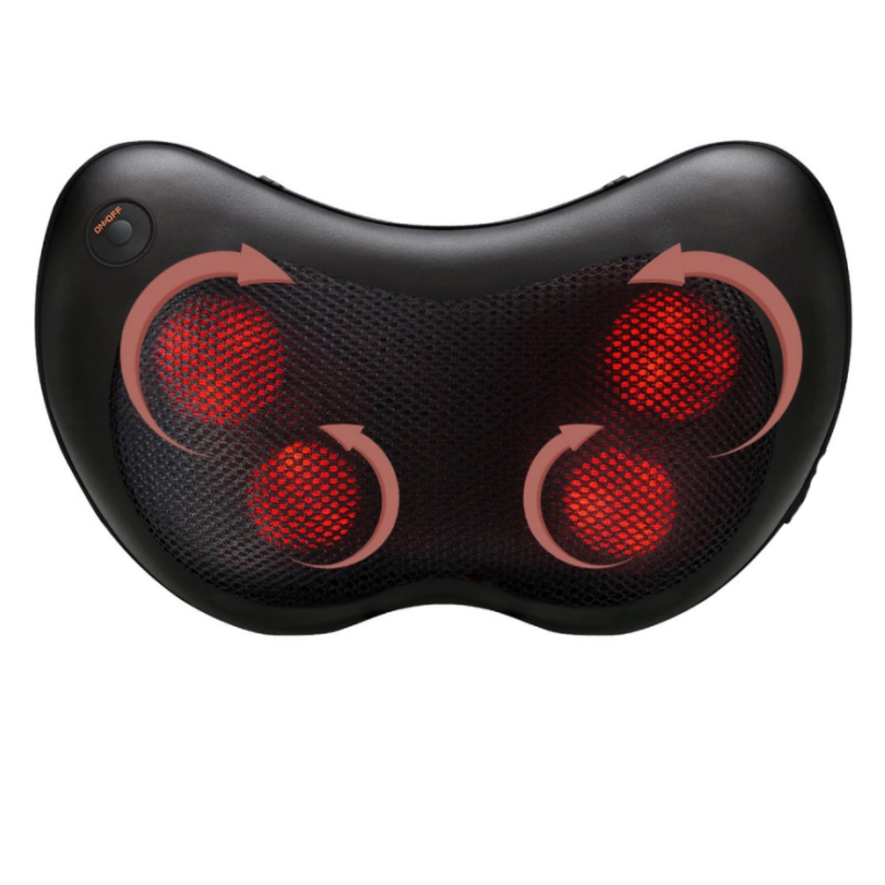 2021 Approval New design Shiatsu Neck Massage Pillow with Heat Kneading Rechargeable Cordless Neck Massager for Pain Relief