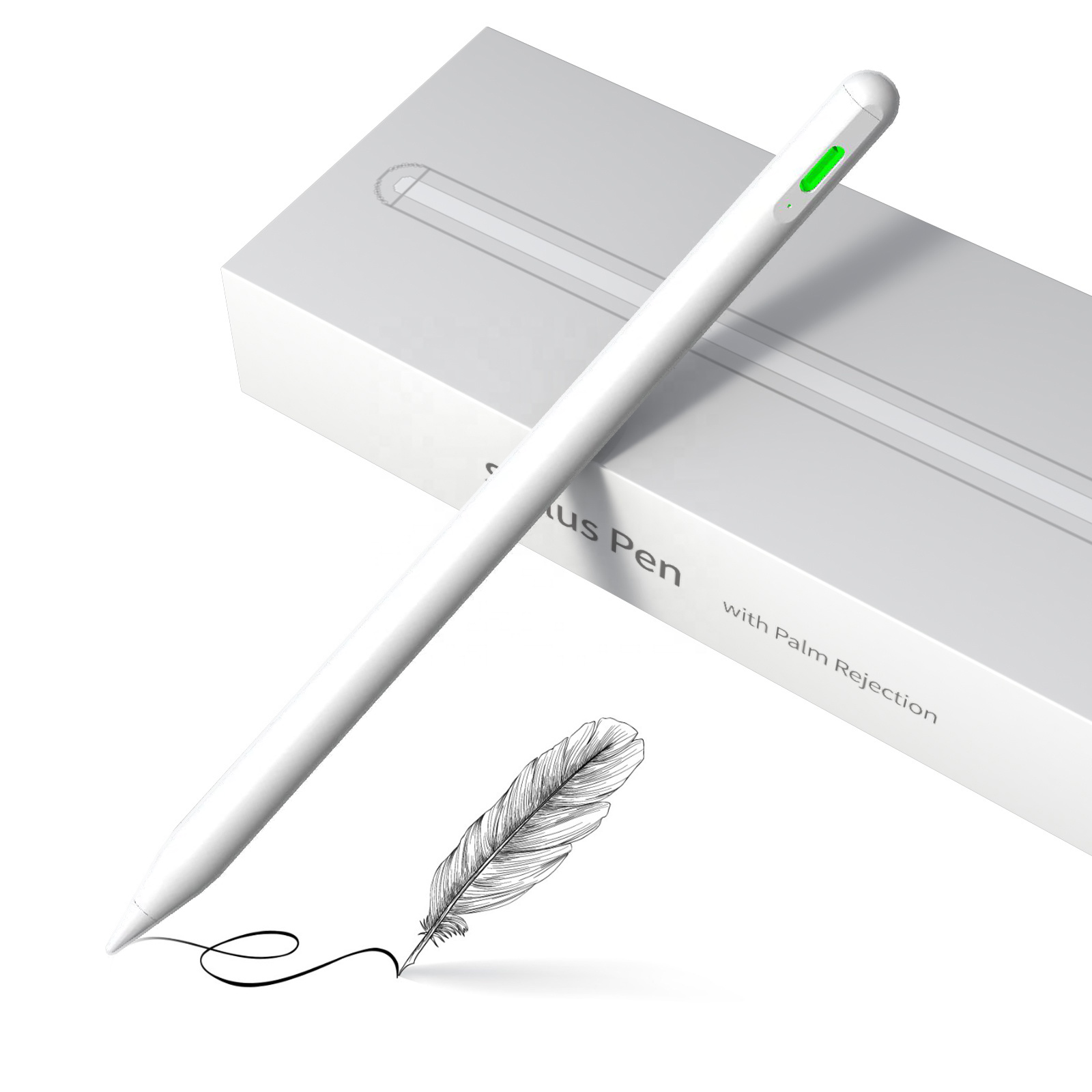 Factory wholesale aluminum capacitive touch active stylus s pen pencil tablet palm rejection stylus pen