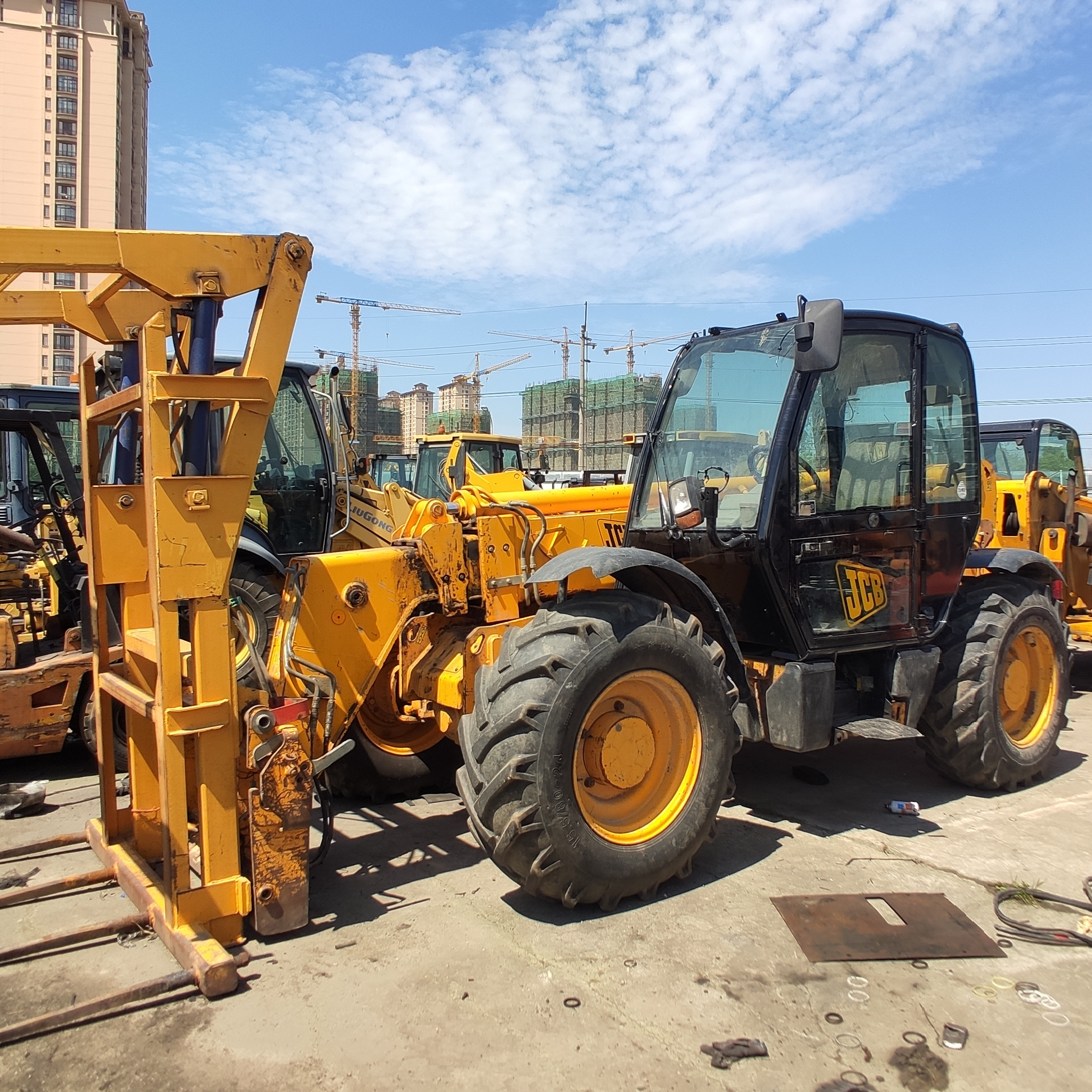 Original UK JCB 535 3.5 ton side loader forklift 9m small telehandler telescopic handler price