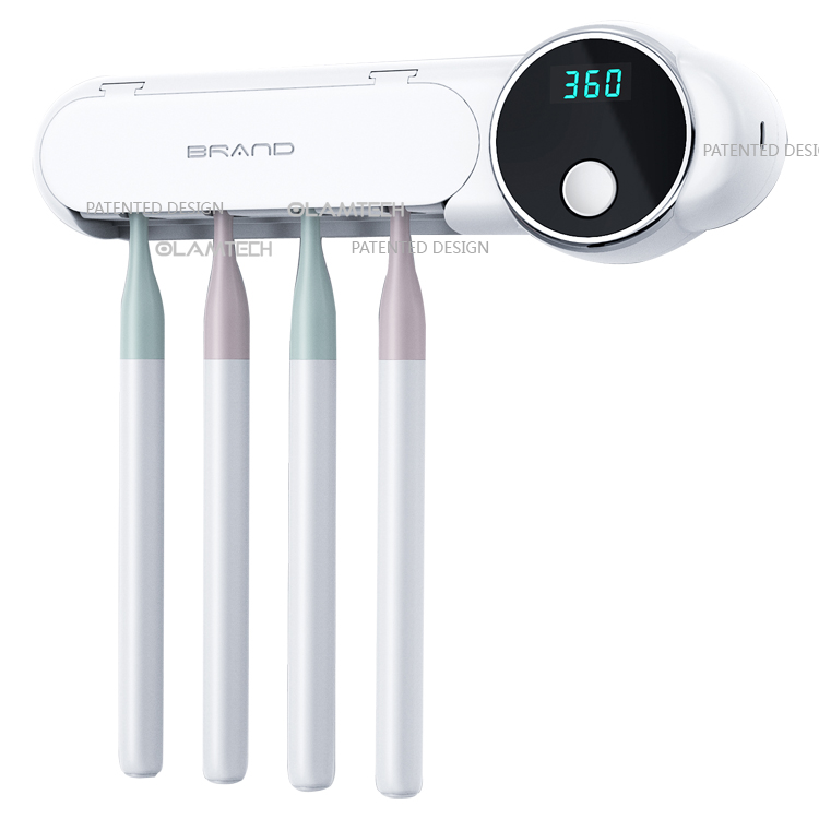 Waterproof ultra-fast wireless charging Sonic toothbrush with UV sanitaion case