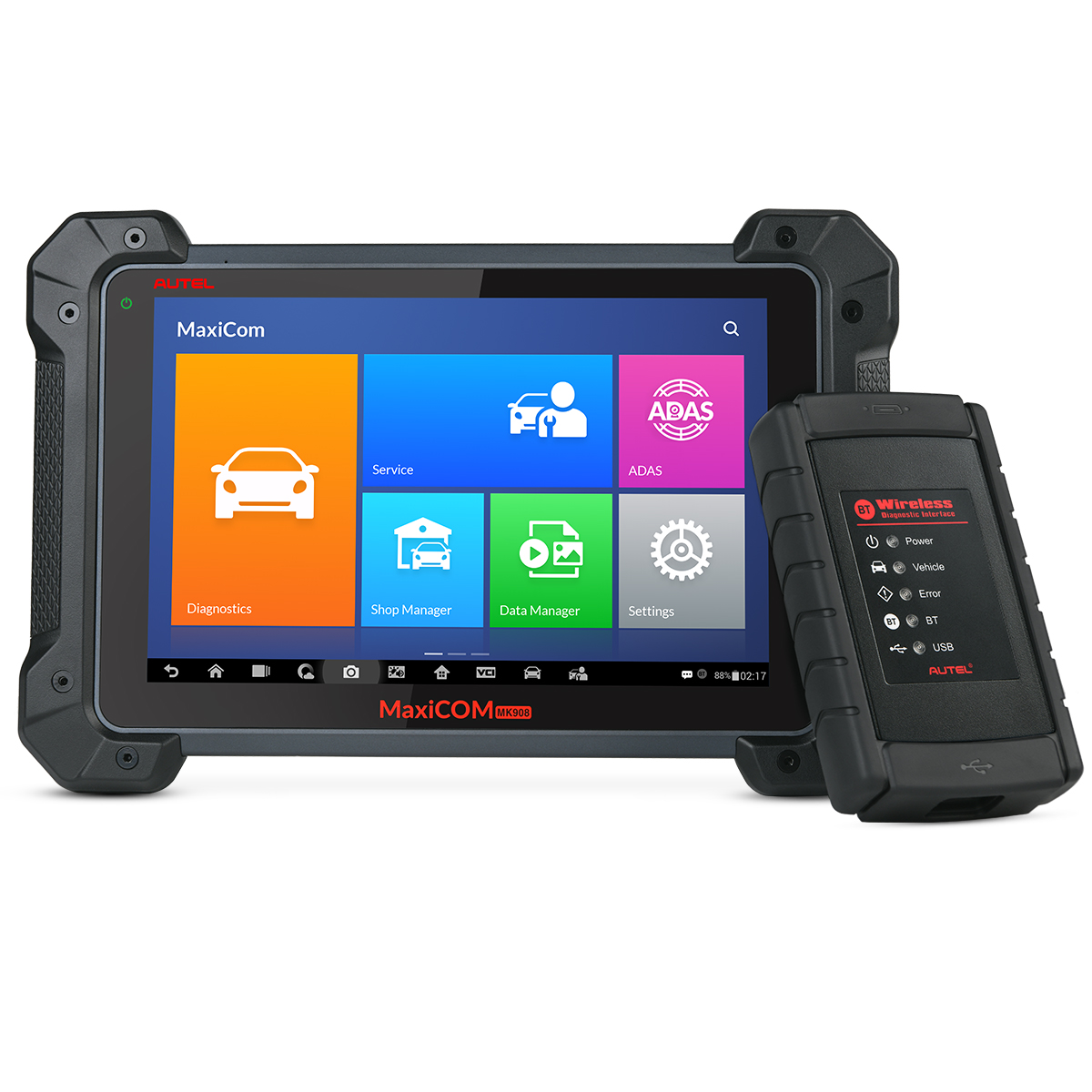 Диагностический сканер Autel MaxiCOM MK908 OBD2, инструмент для диагностики автомобиля, считыватель кодов ECU, сканер с полным кодом, один год бесплатного обновления