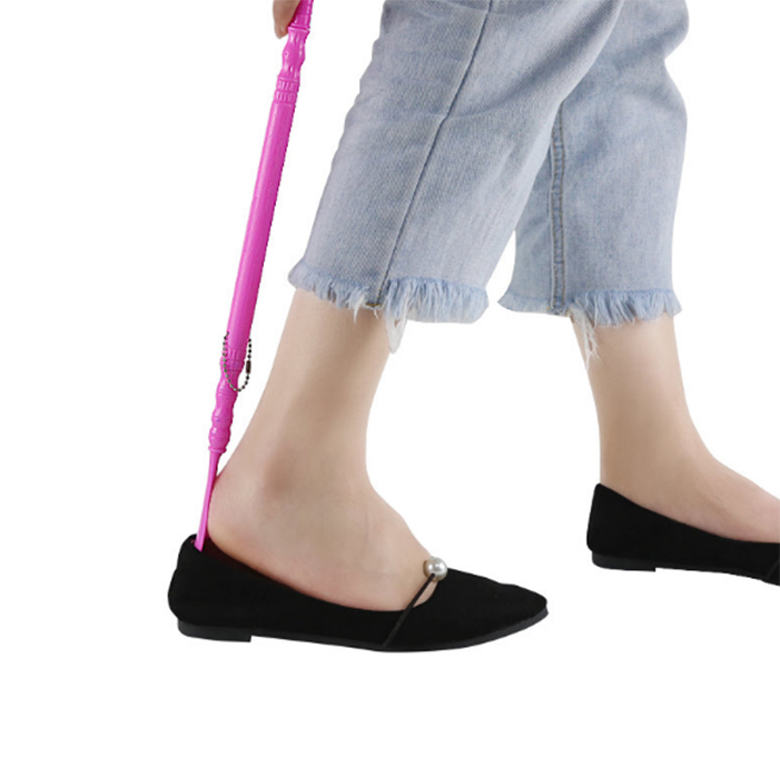 Поставка логотип печати хорошее качество дешевые пластиковые shoehorn для обуви продвижение