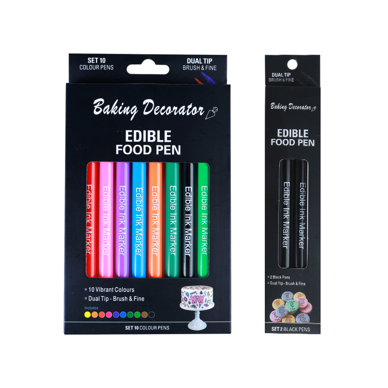 Food Coloring Decorating Markers Food Coloring Pens 10 Colors Food Grade Pen