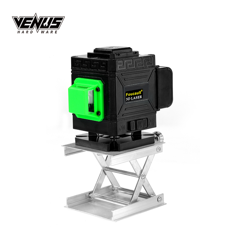 3D Light 8 12 16 Lines 360 Degree Rotary Cross Laser Level Visible Meter Measure Tool