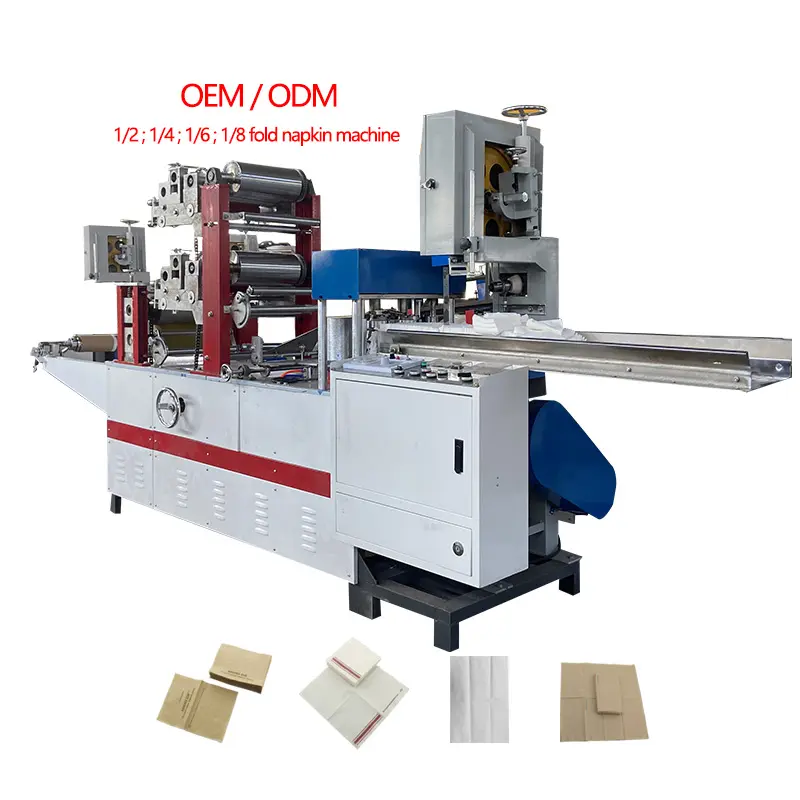 2 Color Printing Logo Tissue Paper Napkin Folding Machine Napkin Paper Making Machine