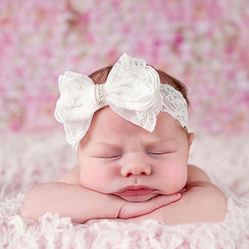 Yiwu bow headband crown hair band for kids elastic baby girl hair band