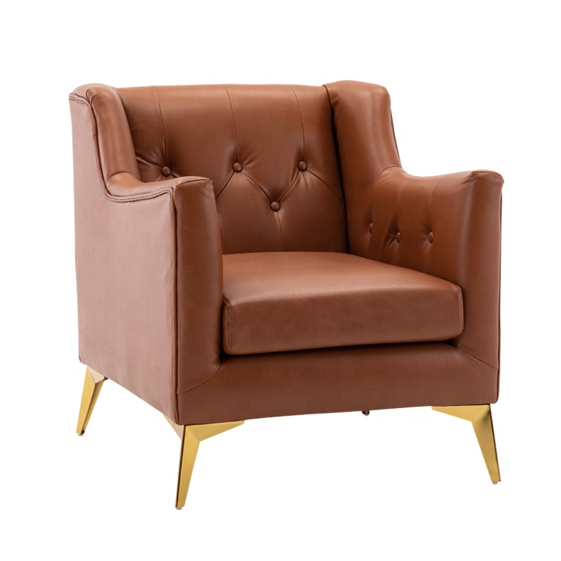 Nordic leather single luxury contemporary italian armchairs for hotel