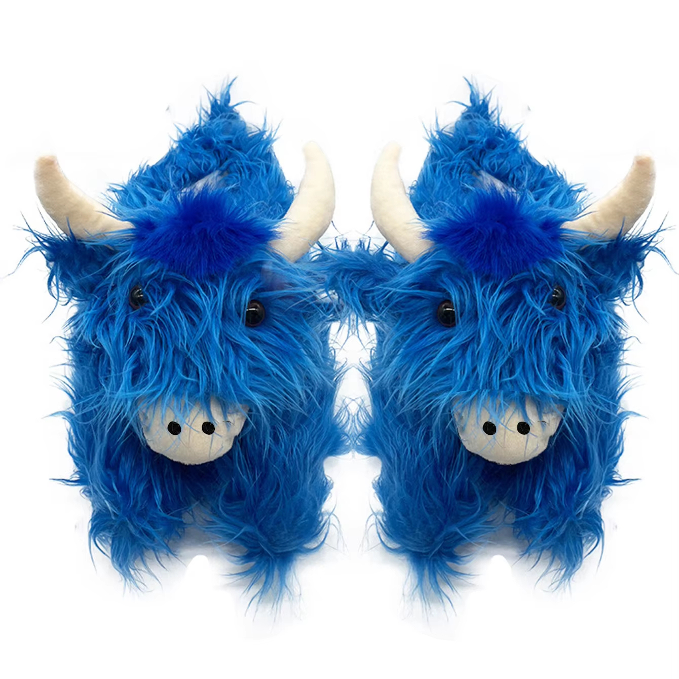 Simulation Plush Cow Slippers House Cow Slippers Unisex Home Shoes Indoor Winter Warm Highland Cow Slippers
