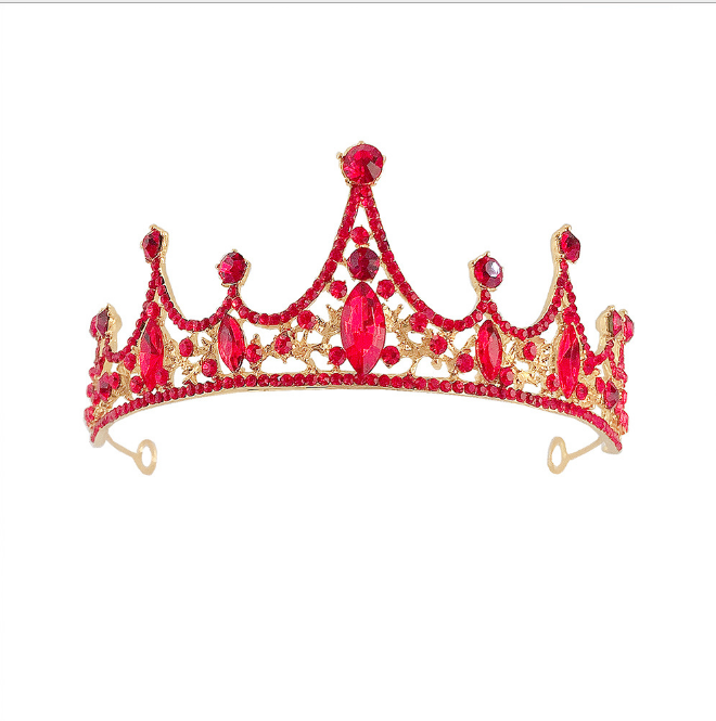 Children's crown headdress children's Princess Korean girl hair hoop lovely girl diamond birthday crown performance hair ornamen