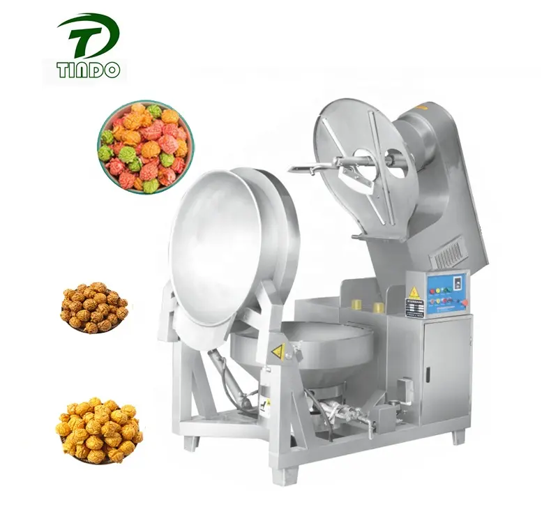 Industrial Automatic factory popcorn machine Popcorn Cooking Kettle Machine