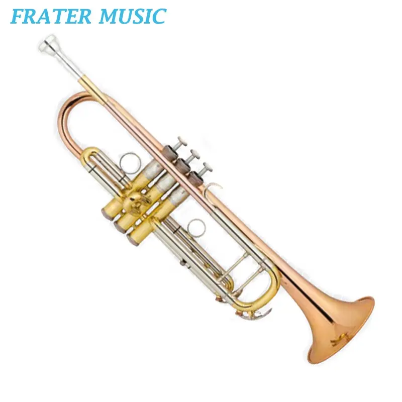 High grade lacquer Rose brass / phosphor copper bell Bb tone Trumpet (JTR-211)