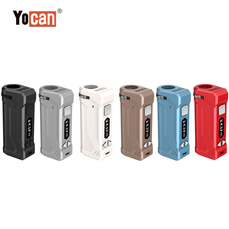 2019 новейший OLED cbd preheat аккумулятор Yocan UNI Pro 650mAh 510 vape ручка батарейный корпус