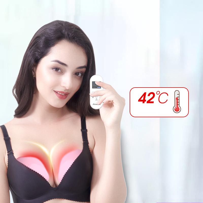 2025 Graphene Wireless Breast Massager Constant Temperature Beauty Instrument with Microcurrent Technology for Care