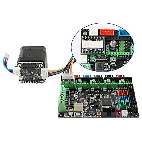 Шаговый двигатель с замкнутым контуром для 3D-принтера NEMA17 MKS SERVO42B с пластиной для MKS Gen предотвращает потерю шага во время печати