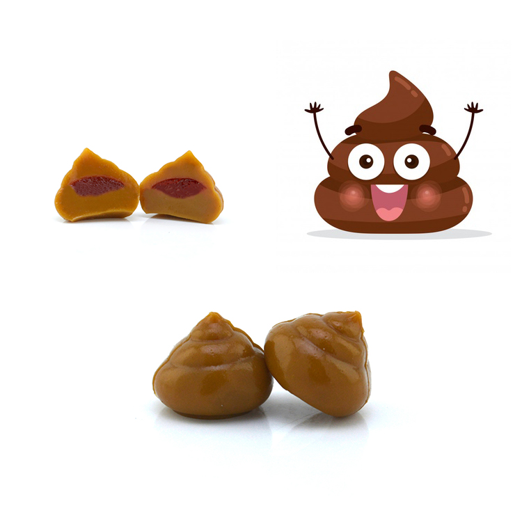 Бесплатный образец Симпатичные формой шоколадного цвета PooPoo в форме конфеты Gummy