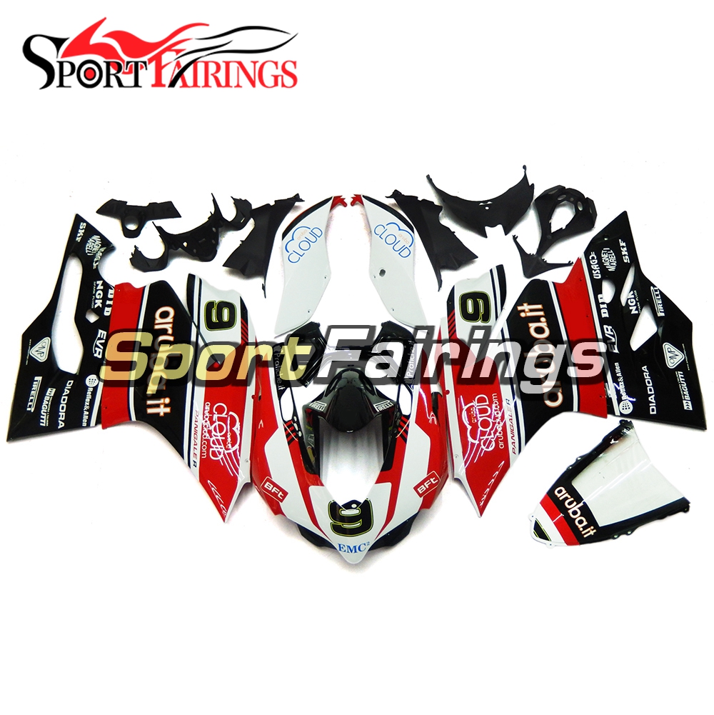 Аксессуары для мотоциклов обтекателя для поездок на мотоцикле Ducati 899 1199 2012 2013 899s 1199s 12 13 ABS впрыск пластика, кузов-красный Black Edition