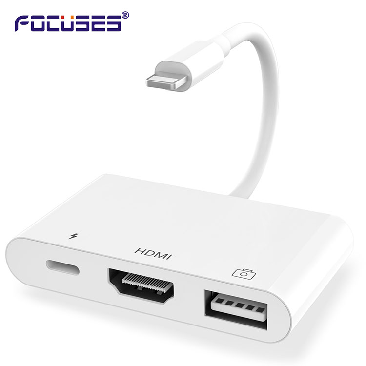 8-контактный iOs Быстрая зарядка для Lightning к HDMI 4K 8K 1080P Разрешение видео Otg цифровой аудио разъем AV HDTV адаптер конвертер