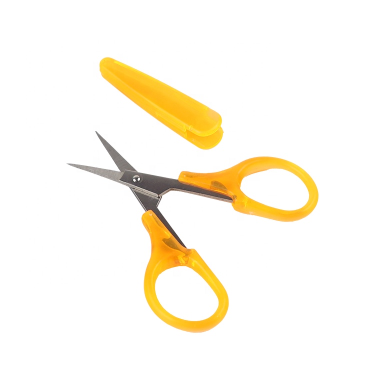 Борода Усы Scissor нержавеющая сталь мини борода Scissor волос бровей Триммер для носа ножницы с крышкой