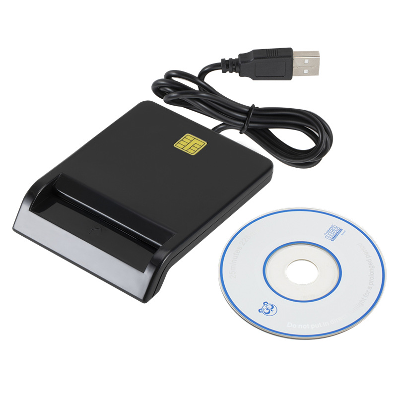 Устройство чтения карт USB ATM CAC SIM дни ID IC чип считать банковскую карту для чтения смарт-карт Совместимость с Windows 10 8 / Linux / Mac OS X (если вам нужен Java)