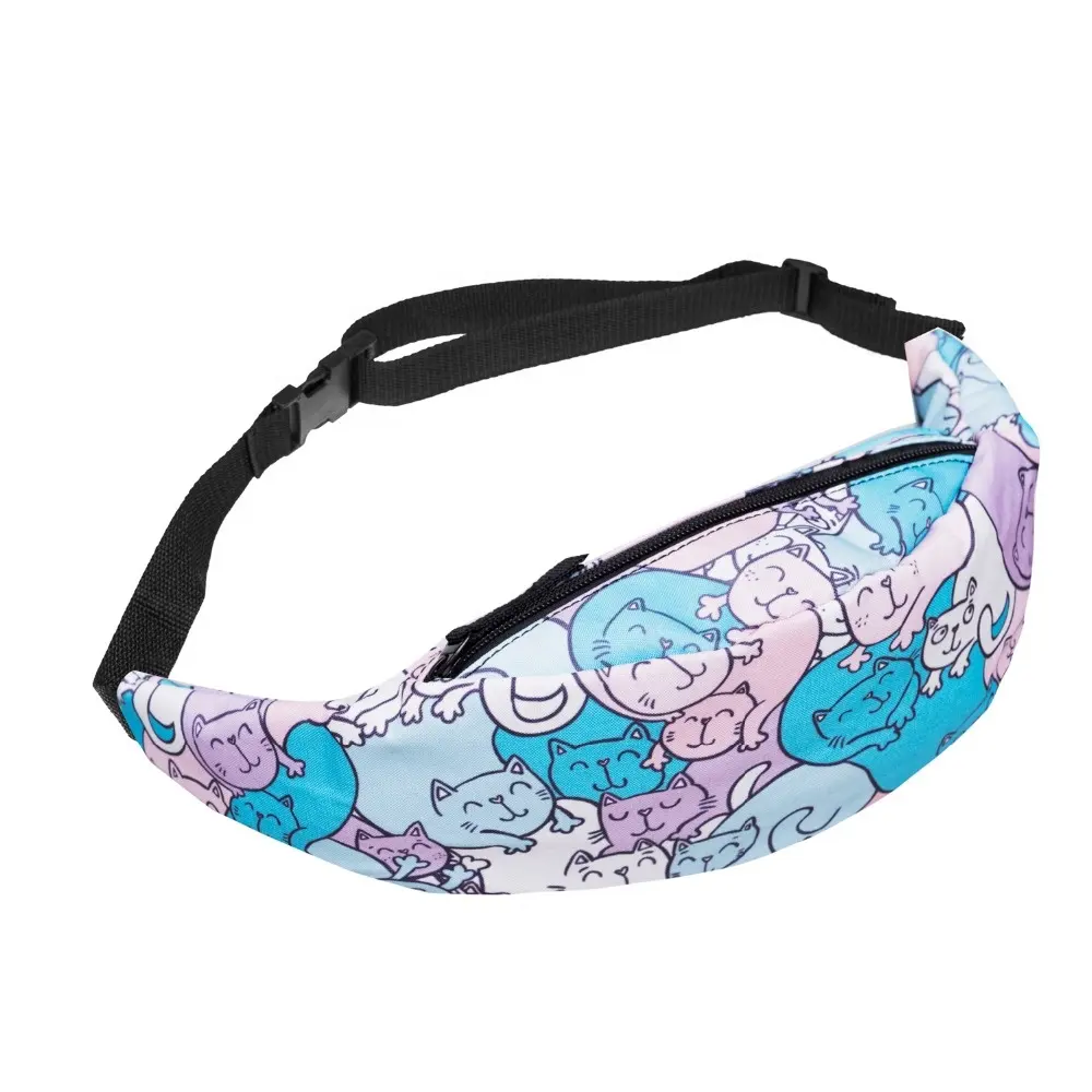 Factory New Arrived 3D Print Custom Wholesale Polyester Fanny Pack