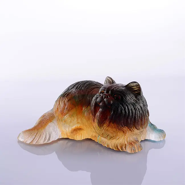 New Design Sale Crystal Colorful Glass Persian Cat For Home Decoration