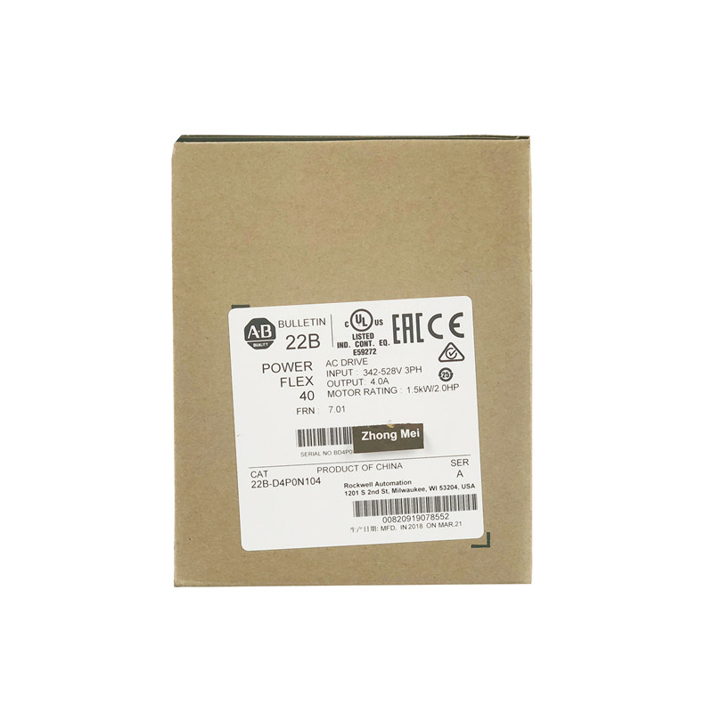 Новый и оригинальный преобразователь частоты PowerFlex 40 22B-D4P0N104 Allen Bradley AB