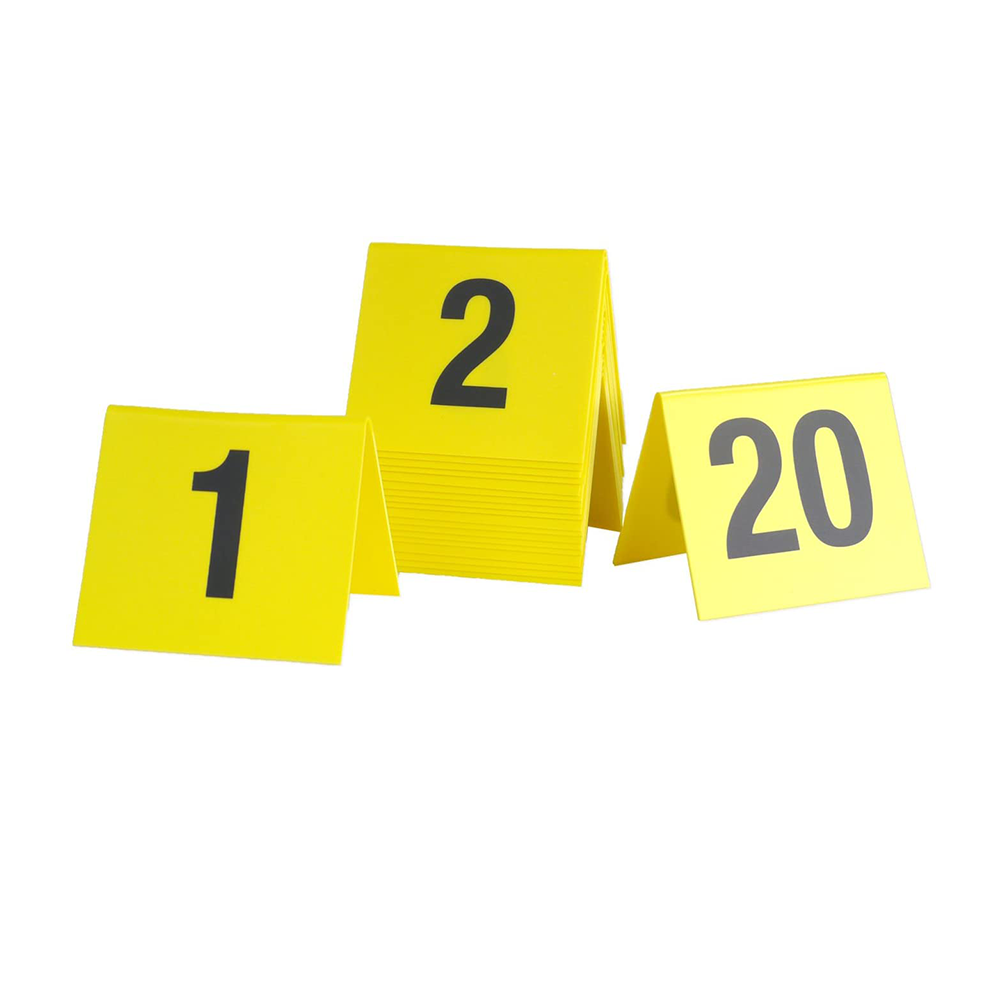 Acrylic Tent Style Table Numbers Double Side Plastic Table Numbers Perfect Markers for Weddings And Banquets