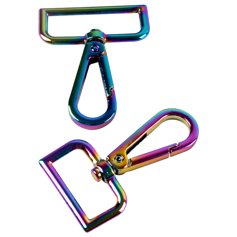 New Arrival D Shaped Snap Hook Rainbow Snap Hook Bag Hardware, Metal Hook for Bag