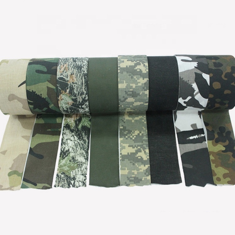 Custom Cotton Spots Digital Camouflage Outdoors Bionic Cloth Camouflage Adhesive Tape for Hunting