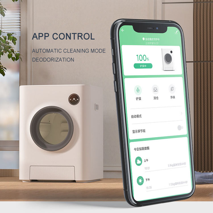 Intelligent self-cleaning cat toilet and mobile APP control automatic cat litter box Directly supplied by the manufacture