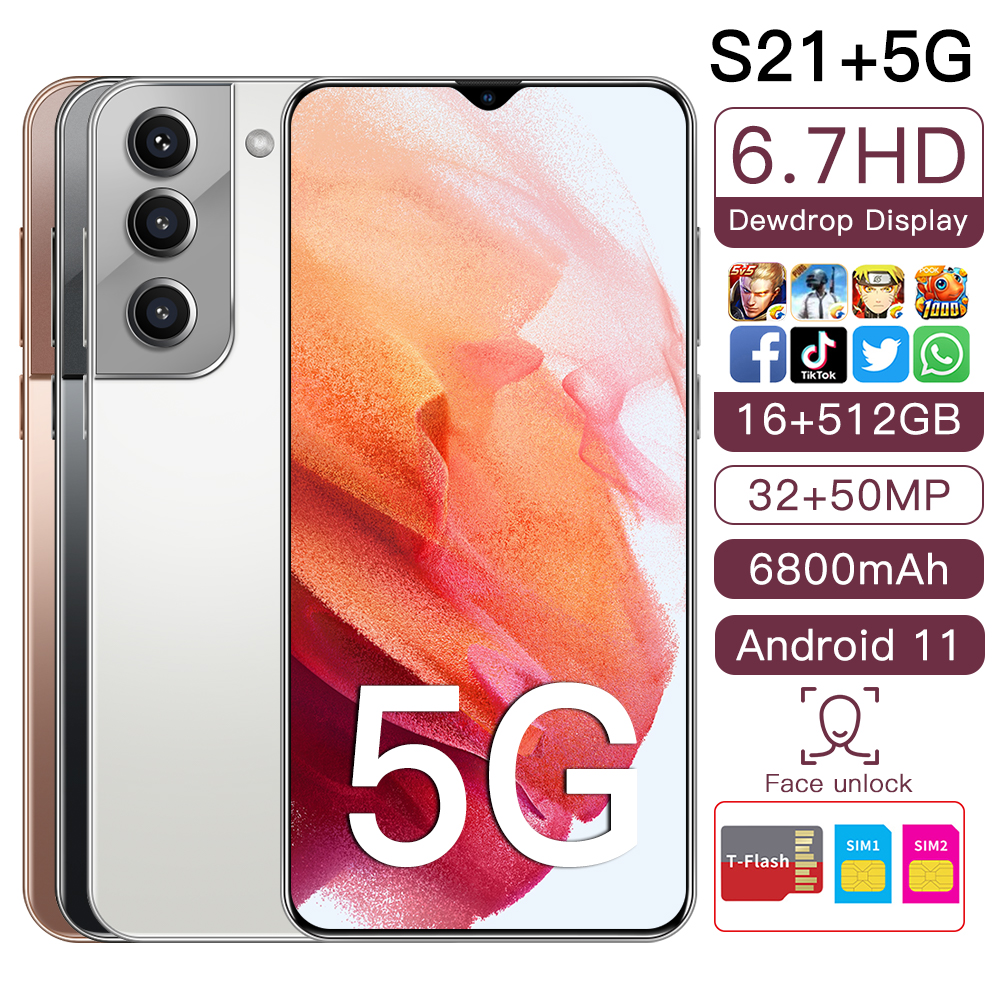 Рекламный сенсорный смартфон бренда mode, android 11,0, 6800 мАч, 5G LTE, 6,7 дюйма, 32 МП, 50 МП, мобильный телефон 16 ГБ, 512 ГБ