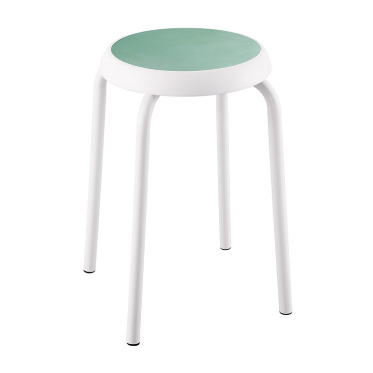 China style simple design standing ottoman plastic stool bench stool kitchen home school with four legs