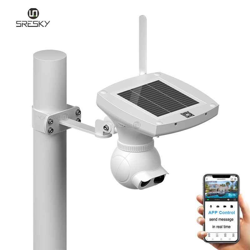 Новый продукт wifi ptz наружная солнечная панель Беспроводная Солнечная ip-камера со светодиодным уличным фонарем