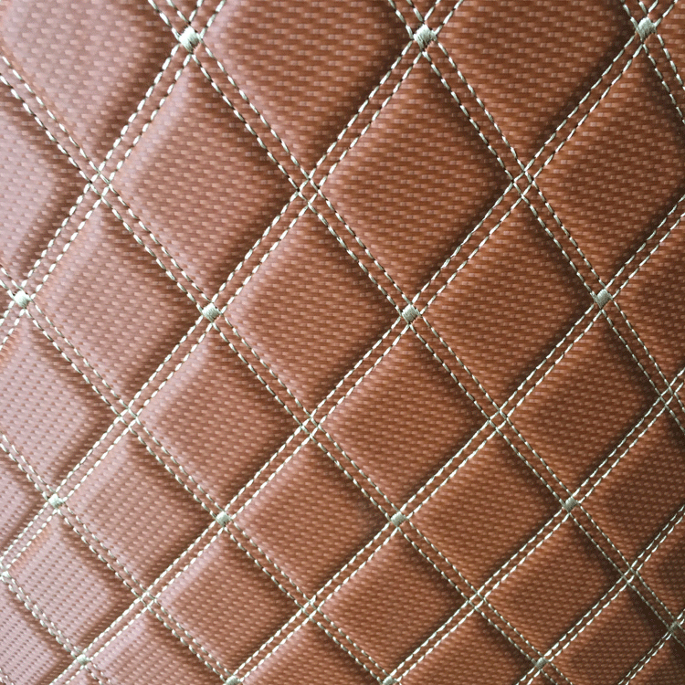 Artificial Quilted Faux Leather Fabric Car Seat Cover Material For Car Carpet