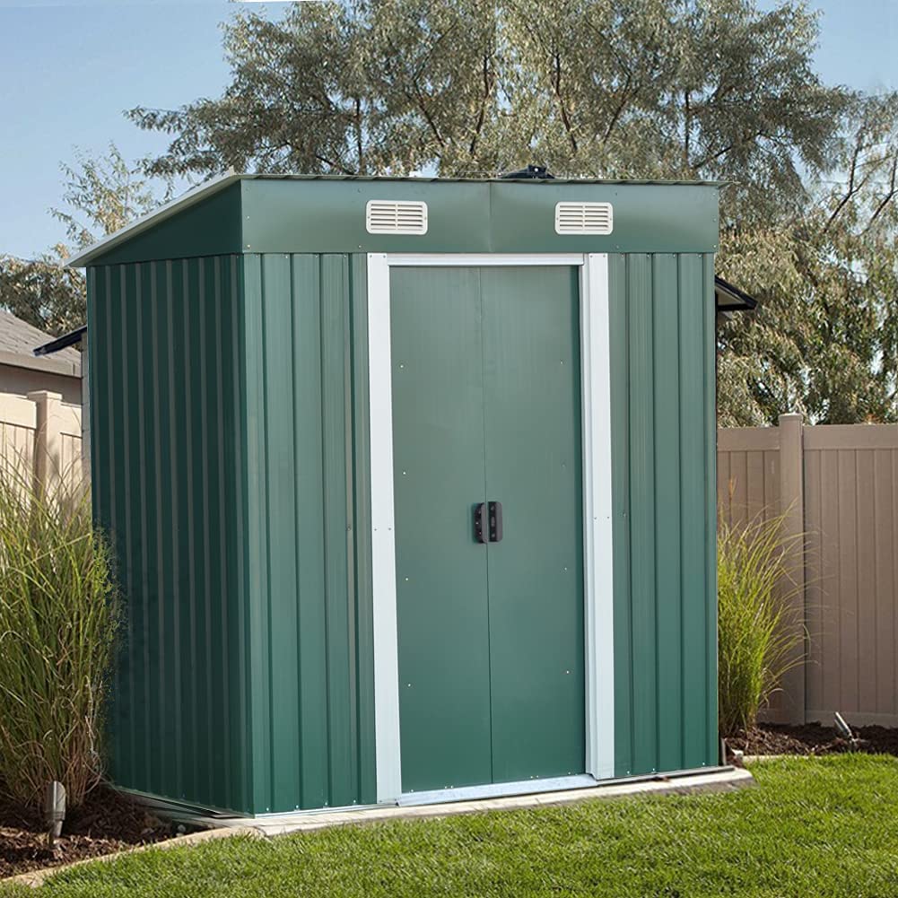 Customized Storage Metal Steel Frame Sheds China Portal Sale bike storage shed