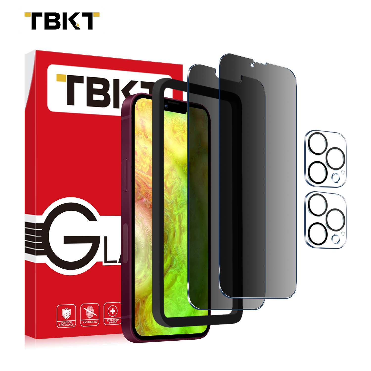Privacy 9H Anti-Fingerprint Anti Spy for iPhone 13 Pro Max Privacy Tempered Glass Mobile Phone Screen Protector Film Guard