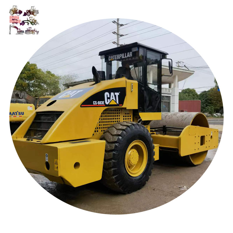 Оригинальный дорожный каток CAT CS683E, бывшая в употреблении гусеница, модель 2020, новая модель 98%, Япония
