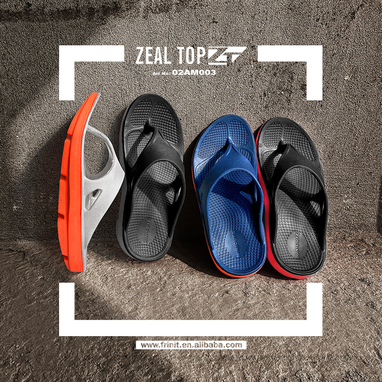 Men'sOutdoor Beach Massage Eva Sandals Thong Foot Pain Relief Arch Support Recovery Living Room Slipper Ultra Soft Flip Flops