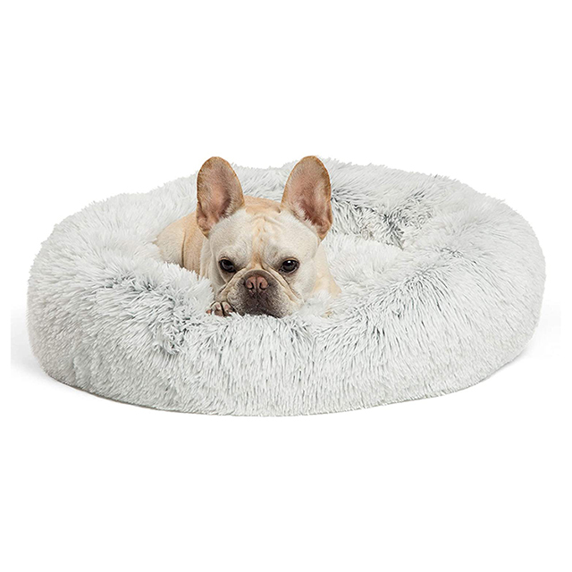 Soft Cheap Round Cat Mat Removable Washable Polyester Cover Fluffy Dog Pet Bed