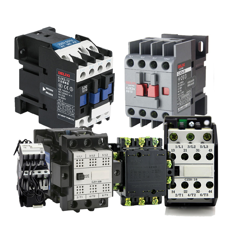 DELIXI высококачественную CE сертифицировано CJX2 110V 220V 380V 12A 24A 36A 1210 1810 3 фазы Американская классификация проводов 2р Электрический магнитный DC AC контактор цена