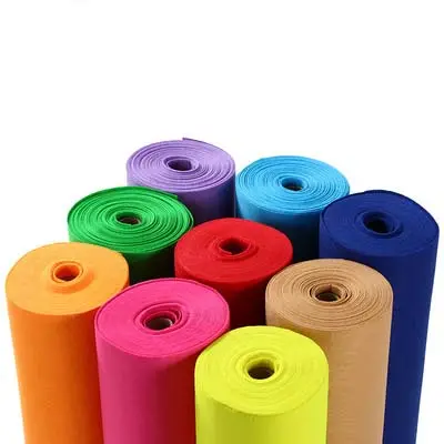 Colorful 100% Polyester Fabric Felt Sheets / Rolls with cheap Price