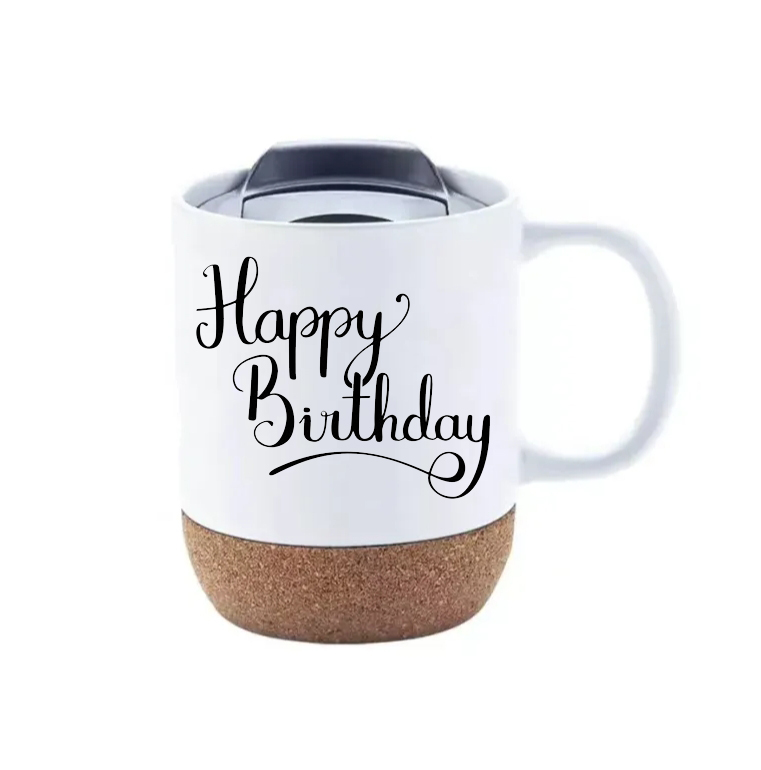 US Warehouse 450ml 15oz sublimation blank mug with handle ceramic coffee tumbler with lid 36pcs/case