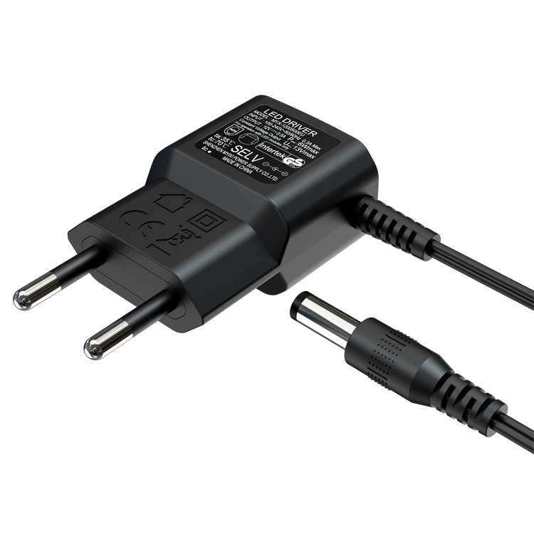 12V 0.5A светодиодный драйвер 6W адаптер переменного тока с штепсельной вилкой ЕС