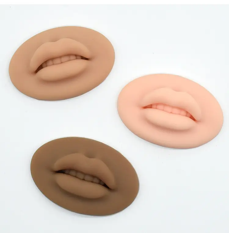 2022 New Arrivals 3D Lips Tattoo Fake Skin Latex Permanent Makeup Microblading Practice Skin for Lip