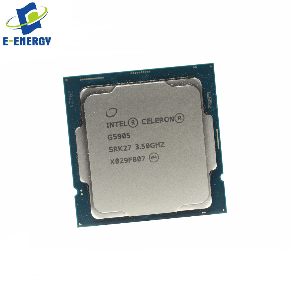 Процессор Intel Celeron G5905 Comet Lake двухъядерный 3,5 ГГц LGA 1200 58 Вт настольный процессор