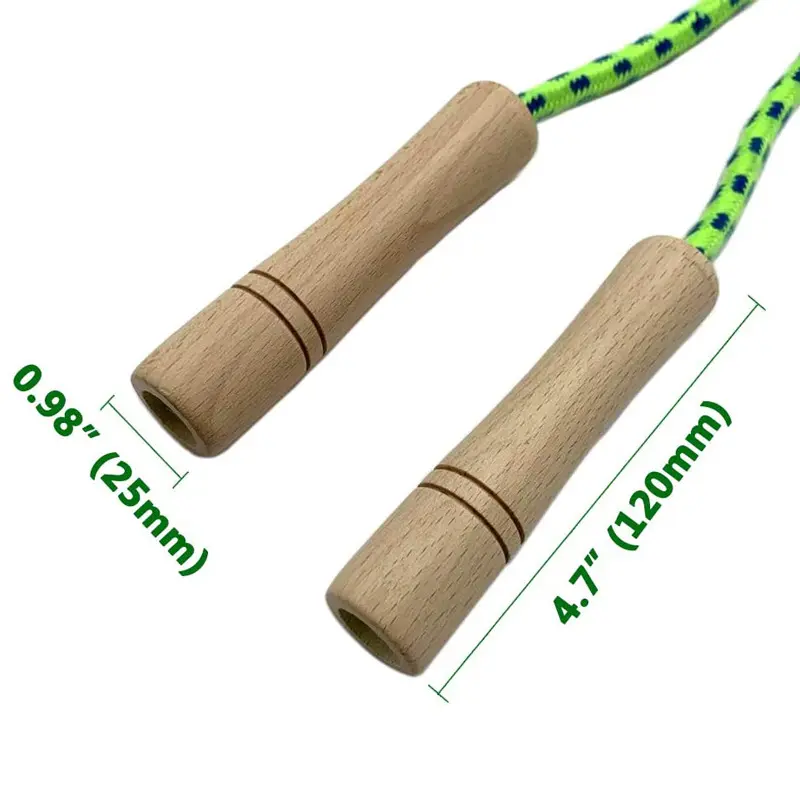 Keepeak Good Quality Custom Oem Jump Rope Wooden Handle