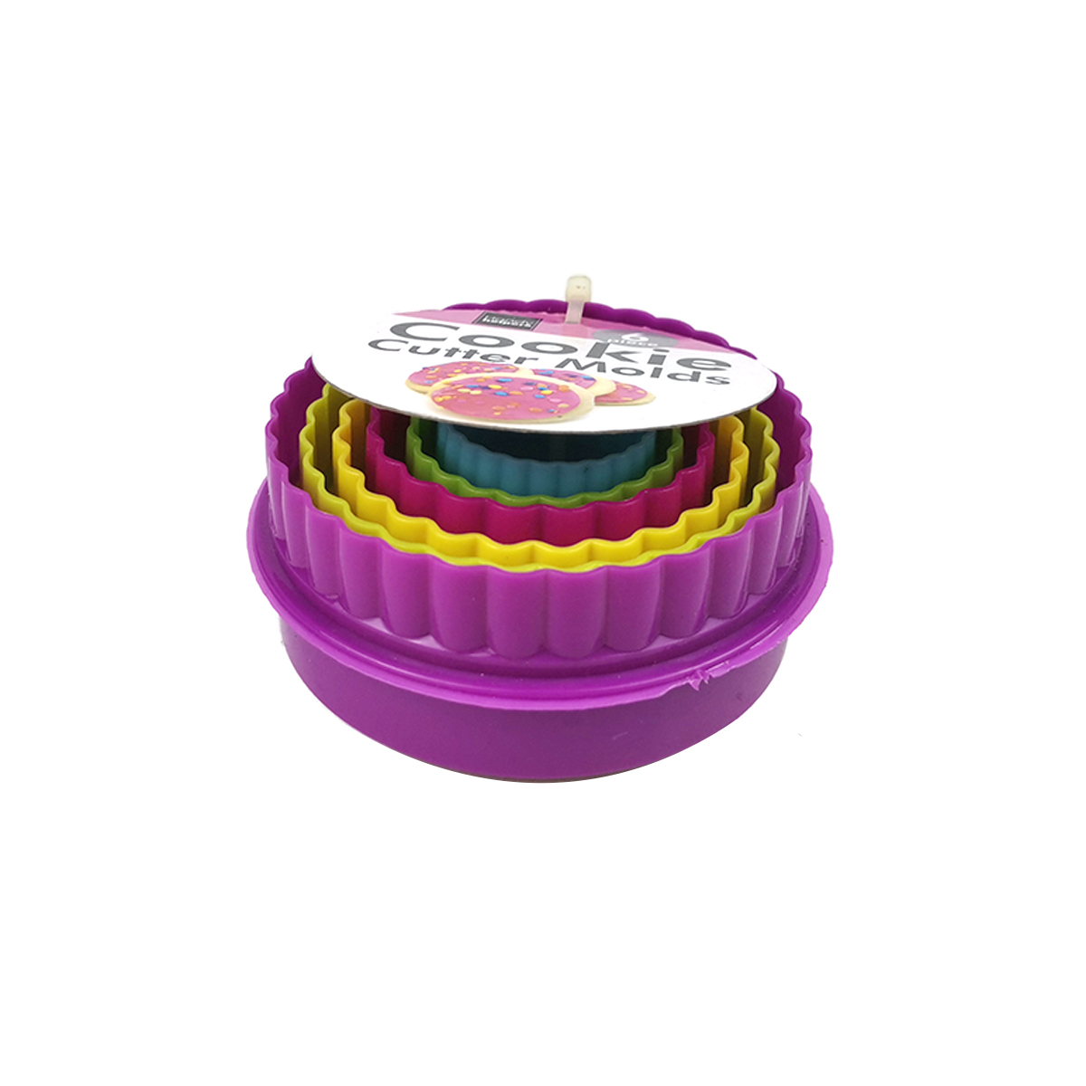 6pc round cookie cutter for kitchen bake UK market