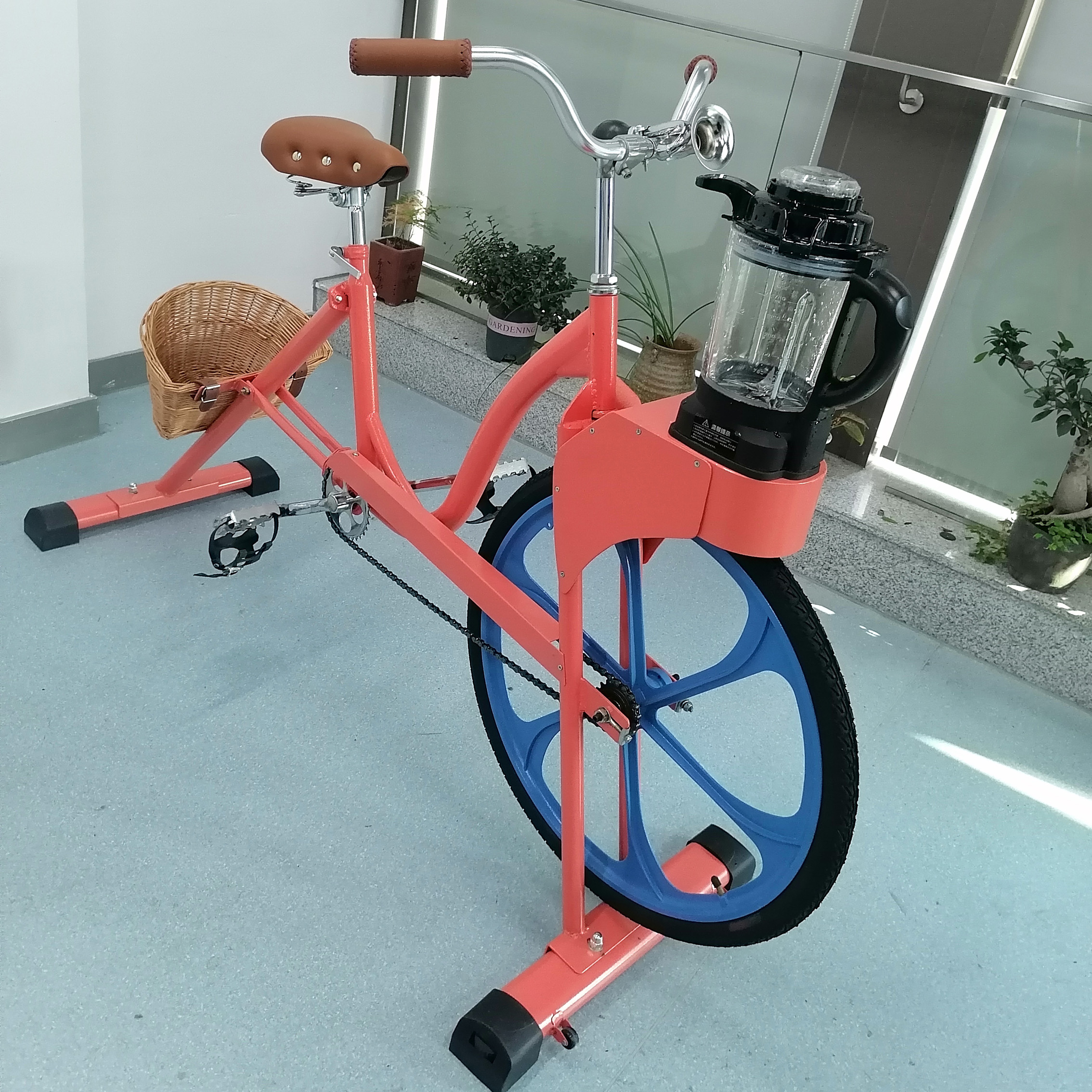 EXI Fitness Band exercise bike /steel Body Building Upright Bike/non-electric pedal blender bike