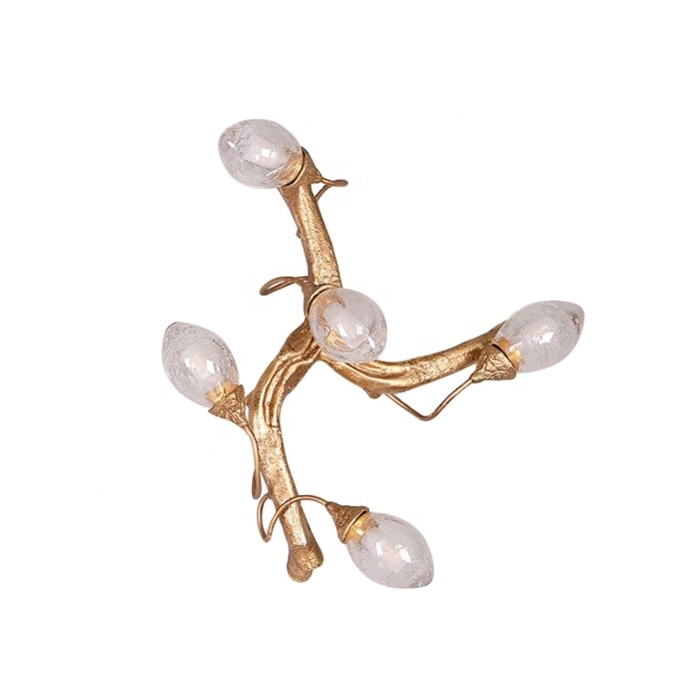 2021 Contemporary Indoor Lighting Surface Mounted Large Crystal Led Wall Lamp