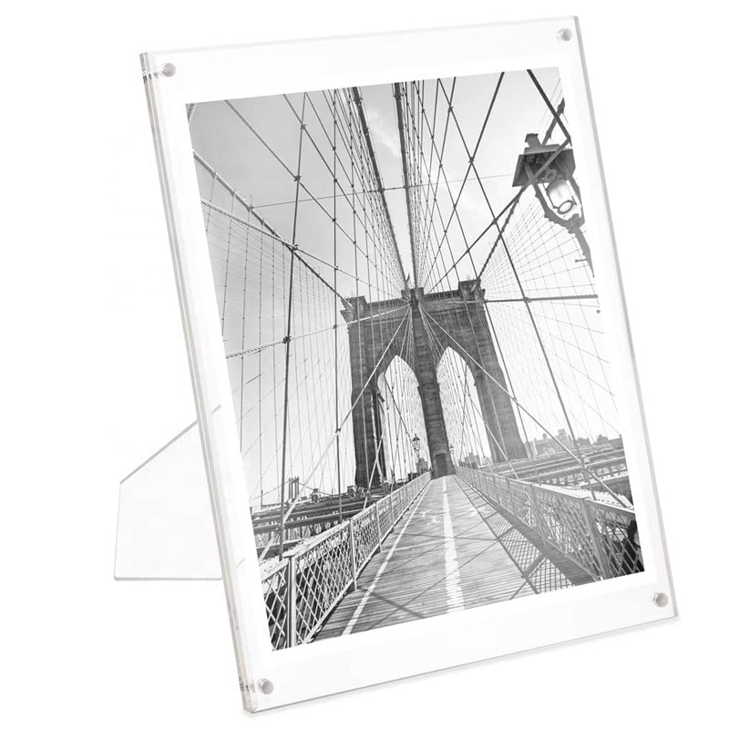 Factory price high quality custom clear desktop acrylic photo picture frame
